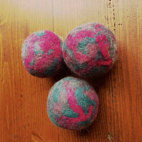 Dryer balls Green-Fuchsia